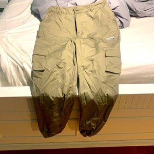 Green adidas cargo pants